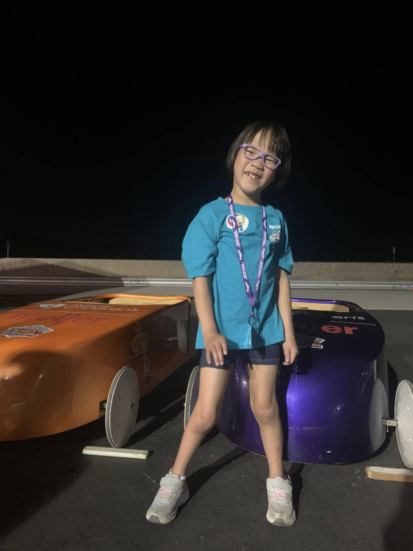Super Kids Racing Under the Lights