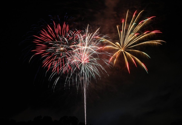 Fireworks light up the night sky at The Hayward Minton Thunderfest.
